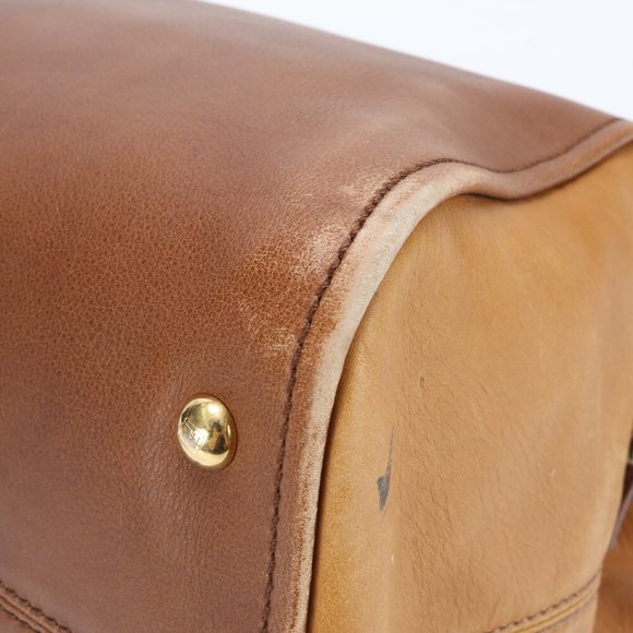 Fendi Chameleon Leather Handbag Tote Genuine Brown Women's - Picture 7 of 15